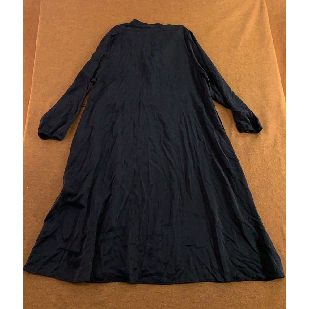 Ulla Popken Womens 20/22 Black Cupro Viscose Luxury Selection Midi Dress New - Picture 6 of 9